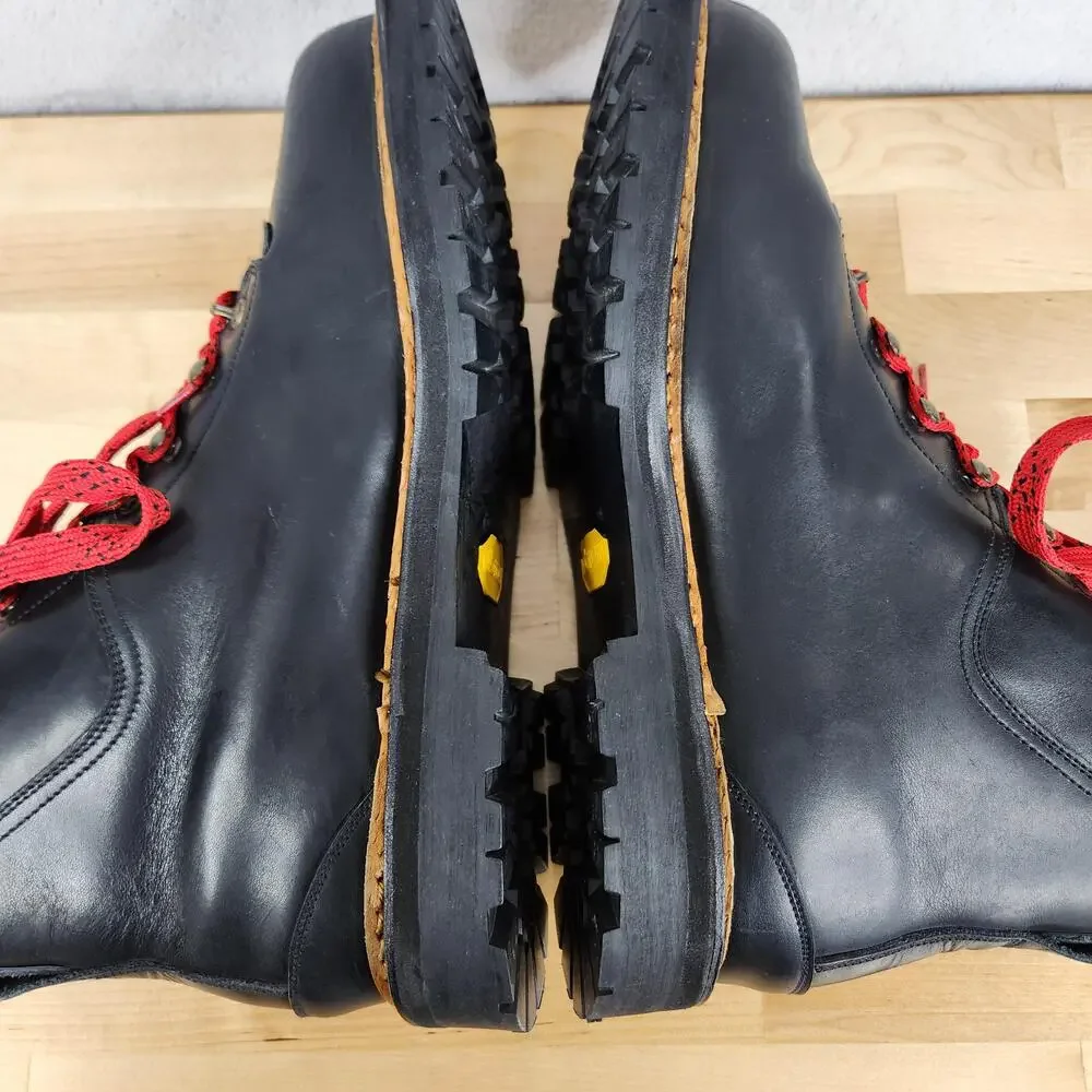 Polo Ralph Lauren Boots Mens 10.5 Navy Leather Vibram Hiker Bench Made England